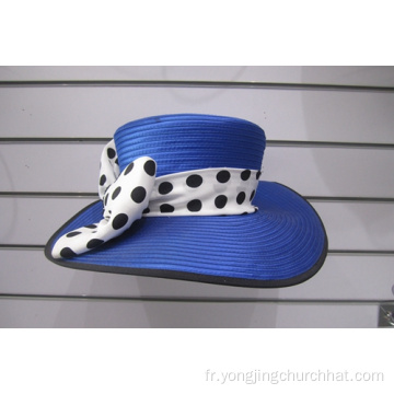 Big Brim Brim Satin Ribbon Chapeaux Formaux d&#39;église